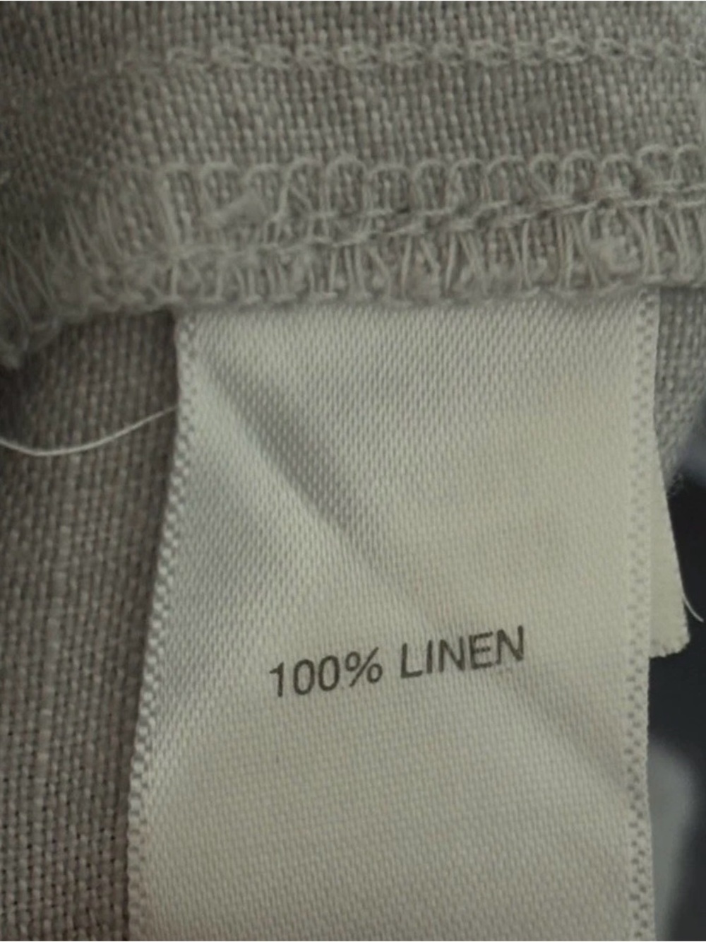 J. Jill Love Linen Pants Sz L Cropped Elastic Waist Neutral Lightweight Casual - Picture 3 of 8